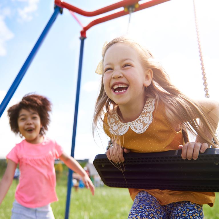Kids playing outside