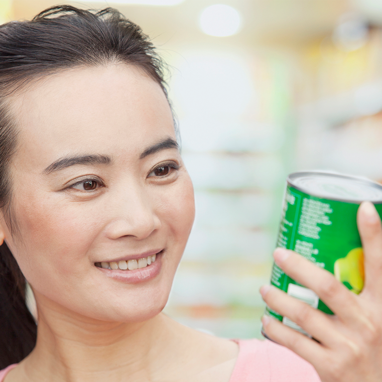 Reading a nutrition label