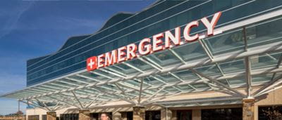 Entrance to the emergency room at ACH in Little Rock.