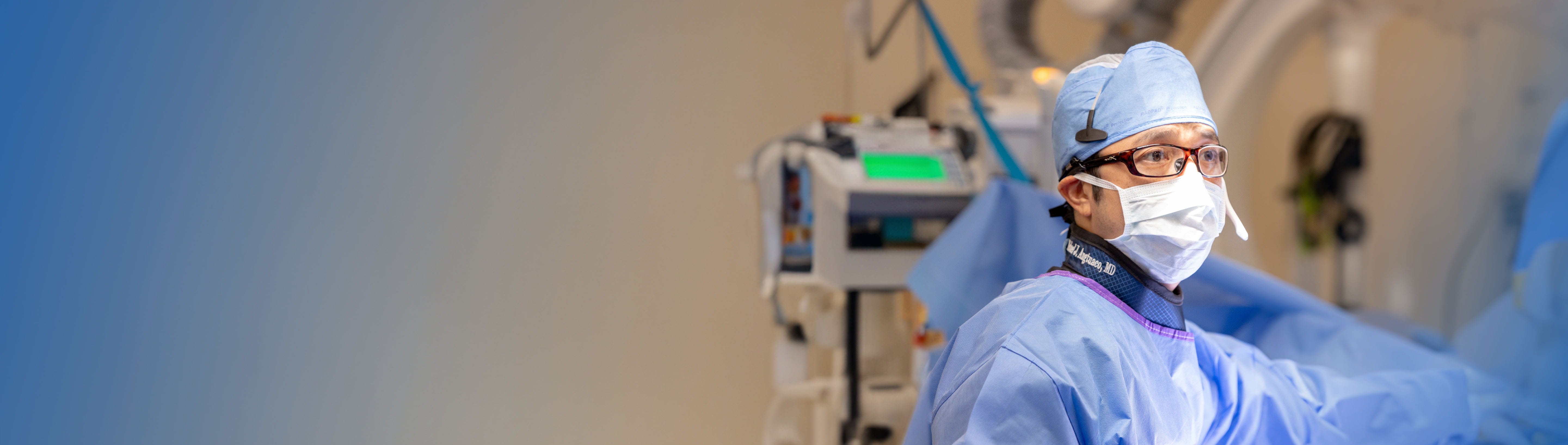 Surgeon in operating room.