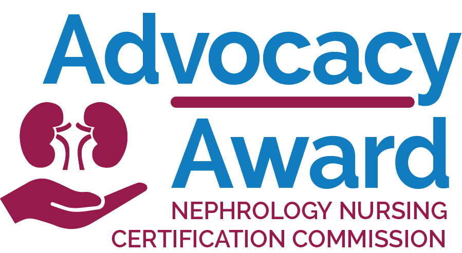 NNCC Award for Nephrology Nursing Certification Advocacy logo