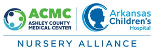 Ashley County and Arkansas Children's Hospital Nursery Alliance Logo