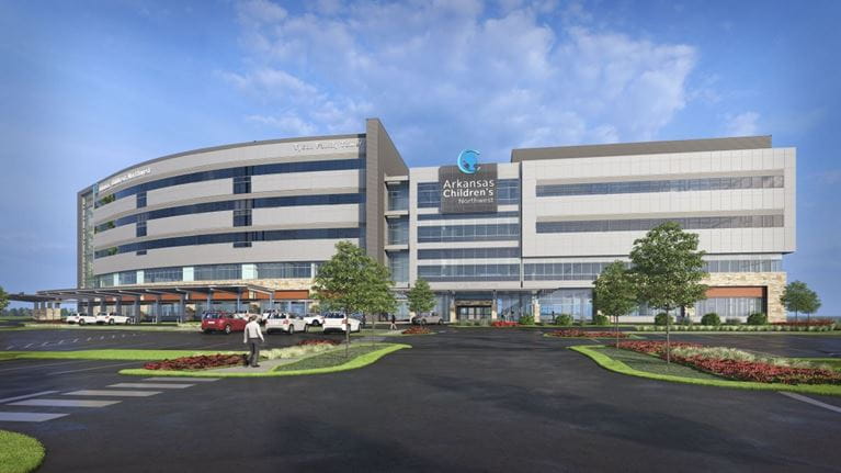 Rendering of Arkansas Childen's Northwest Building 