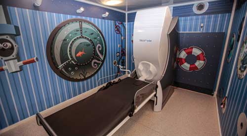 Photo of magnetoencephalography diagnostic area