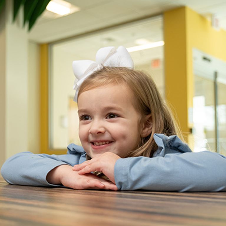 Arkansas Children's patient in waiting room