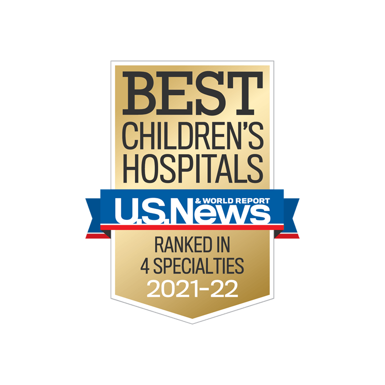 USNWR logo - ranked in 4 specialties 2021-2022